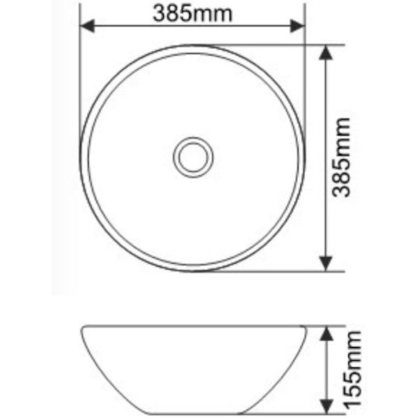 Раковина MELANA MLN-107SM (бронза)