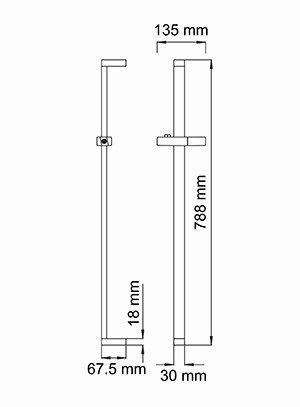 Стойка для душа Wasserkraft A048