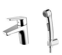 Смеситель для раковины с гигиеническим душем Bravat Line F15299C-2, хром