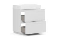 Тумба под умывальник Belux Базель напольная 70-02, Белый матовый