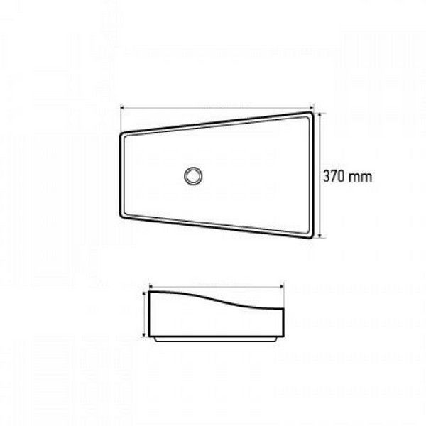 Раковина MELANA MLN- 7459SS (серебро)