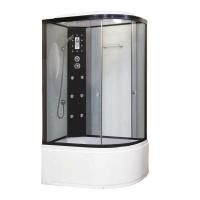 Душевая кабина Niagara Ultra NG-1910-01L (120х80х220) высокий поддон(48см),черный,стекло тонированное,4 места