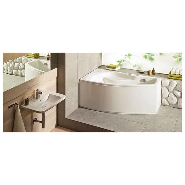 Акриловая ванна Poolspa Nicole 150x80 L с ножками PWAOC10ZN000000
