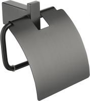 Настенный бумагодержатель с крышкой Grocenberg AC0029 (Графит)