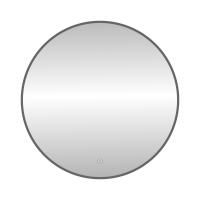 Зеркало с подсветкой LED Fixsen FX-1080F круглое 80х80 см, графит