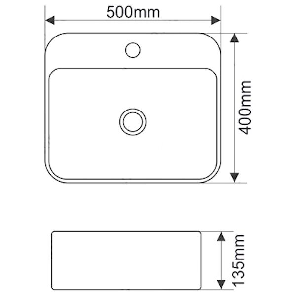 Раковина MELANA MLN-A422B