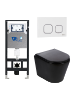 Комплект инсталляции с унитазом Weltwasser AMBERG 506 + SALZBACH 043 MT-BL + AMBERG RD-WT