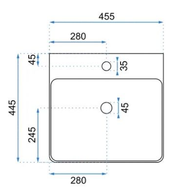 Умывальник Rea Ada Slim U9902