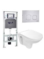 Комплект инсталляции с унитазом Weltwasser AMBERG 506 ST + BAARBACH 004 GL-WT + AMBERG RD-MT CR
