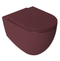 Унитаз ISVEA Infinity подвесной 365*530*400 бордовый матовый 10NF02001SV-2R