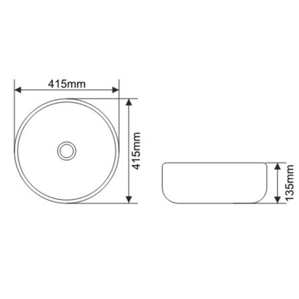 Раковина MELANA MLN-A428-CV14