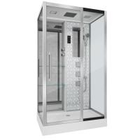 Душевая кабина Niagara Luxe NG-7713WR (82x120х215) низкий поддон(15см),дверь раздвижная,стенки серебро