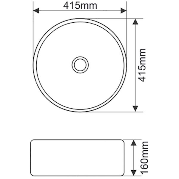 Раковина MELANA MLN-7076SP-1 (серебро)