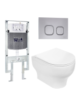 Унитаз с инсталляцией WeltWasser AMBERG 497 ST + ERLENBACH 004 GL-WT + AMBERG RD-CR