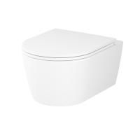 C8F1700MWSC Func подвесной унитаз 49 см FlashClean с сиденьем микролифт, бел мат