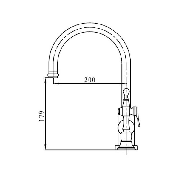 Смеситель для мойки Kaiser King 2070790/27044 Сhrome