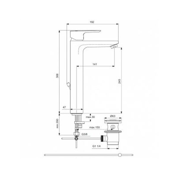 Смеситель Ideal Standart Ceraplan III BC561AA для раковины