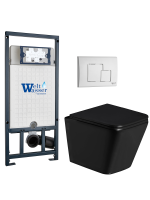 Комплект инсталляции с унитазом Weltwasser MARBERG 507 + GELBACH 043 GL-BL + MAR 507 SE GL-WT