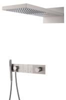Душевой комплект Boheme Zodiac 132-NB С ВНУТРЕННЕЙ ЧАСТЬЮ, nikel brush