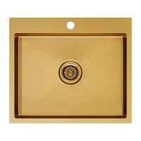 Мойка Paulmark KRONER 59 PM215951-BG 510х590х200 мм, нержавеющая сталь, брашированное золото