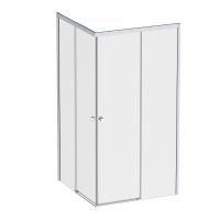 W94G-403-100100-MT1K X-joy Душевое ограждение AM.PM квадратное,раздвиж.двери 100x100 хром мат.