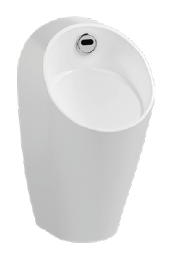 Писсуар сенсорный подвесной ISVEA Infinity черный матовый скрытый подвод воды сенсорный датчик автоматический слив в комплекте крепеж и сифон работает от батареи или от сети 10NF92001-2N