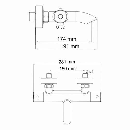 Термостат Wasserkraft Berkel 4811