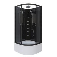 Душевая кабина Niagara Classic NG-6508-14BKTG (90х90х210) высокий поддон(40см),черный,стекло тонированное