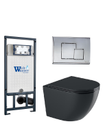 Комплект инсталляции с унитазом Weltwasser MARBERG 507 + MERZBACH 043 GL-BL + MAR 507 SE-CR