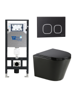 Комплект инсталляции с унитазом Weltwasser AMBERG 506 + SALZBACH 043 GL-BL + AMBERG RD-BL