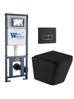 Комплект инсталляции с унитазом Weltwasser MARBERG 410 + GELBACH 043 MT-BL + MAR 410 SE MT-BL