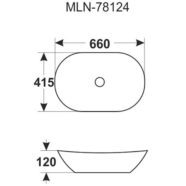 Раковина MELANA MLN-78124