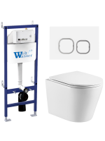 Комплект инсталляции с унитазом Weltwasser BAMBERG 460 + SALZBACH 043 GL-WT + BAMBERG WT