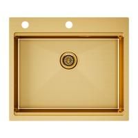 Мойка Paulmark KRONER-PRO 59 PM705951-BG 510х590х200 мм, нержавеющая сталь, брашированное золото