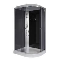 Душевая кабина Niagara Eco E120/80/13L/TN (120х80х215) низкий поддон(13см),стекло тонированное,3 места