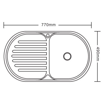 Кухонная мойка Ledeme L67749-R 49x77 декор