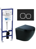 Комплект инсталляции с унитазом Weltwasser BAMBERG 460 + MERZBACH 041 XL MT-BL + BAMBERG BL