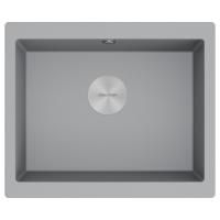 Мойка Paulmark GERA 60 PM205546-GRM 460х550х200 мм, IT-GRANIT, серый металлик