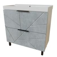 Тумба для ванной MIXLINE "Гранд-80" Бетон под ум.Fest-80 (Sanita Lux) (553029)