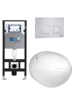 Комплект инсталляции с унитазом Weltwasser AMBERG 506 + JECKENBACH 004 GL-WT + AMBERG RD-MT CR