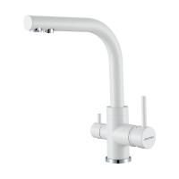 Смеситель для кухни Paulmark ESSEN Es213011-431TW, белый матовый полностью