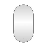 Зеркало с подсветкой LED Fixsen FX-3120F овальное 50х120 см, графит