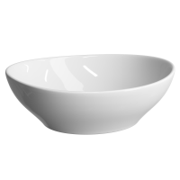 Умывальник чаша накладная овальная  Ceramicanova Element  405*330*140 мм, Белый, CN6016