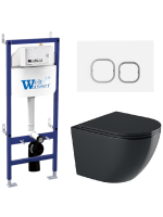 Комплект инсталляции с унитазом Weltwasser BAMBERG 460 + MERZBACH 043 GL-BL + BAMBERG WT