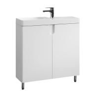 Тумба под умывальник Belux Даллас напольная 80, белый глянцевый