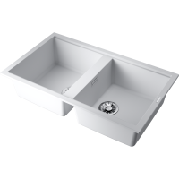 Кухонная мойка Omoikiri Kitagawa 86-2-WH Artceramic/белый 4993806