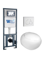 Комплект инсталляции с унитазом Weltwasser MARBERG 410 + JECKENBACH 004 GL-WT + MAR 410 RD GL-WT