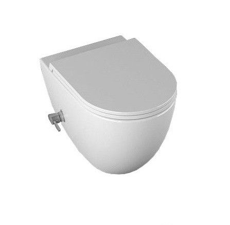 Унитаз подвесной безободковый ISVEA Infinity с функцией биде белый 10NFS1005I