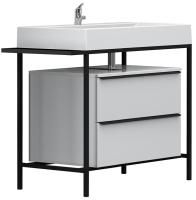 Тумба под умывальник Belux Биарритц Н 100-02 Белый глянцевый