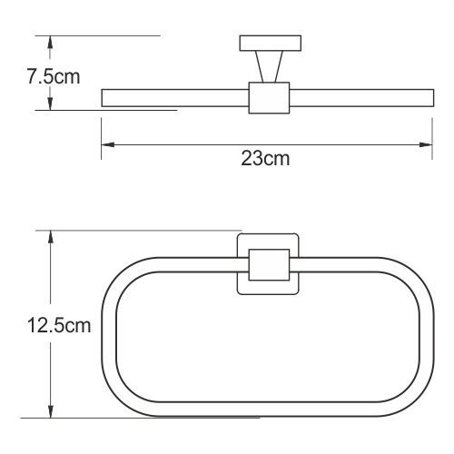 Держатель полотенец WasserKRAFT Dill K-3960